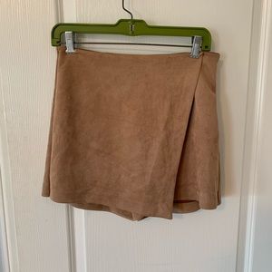 Dynamite Faux Suede Skort